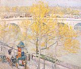 Royal Canvas Paintings - Pont Royal Paris
